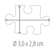Größe Puzzleteil – Fotopuzzle 200 Teile