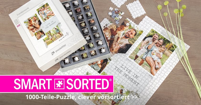 SMART SORTED Puzzle mit 1000 Teilen selbst gestalten