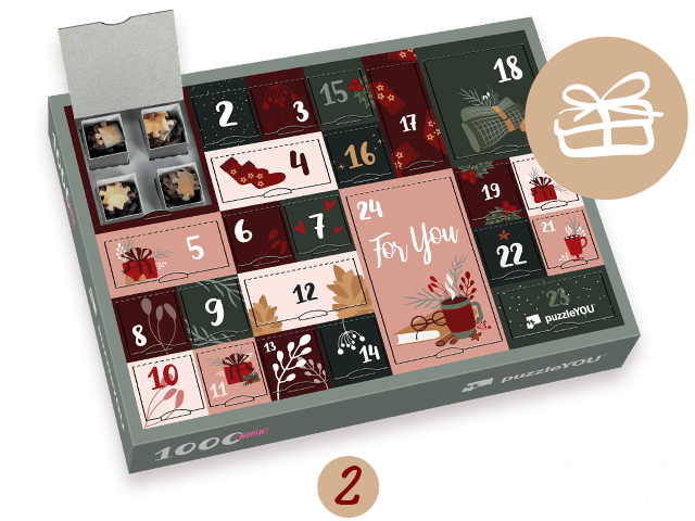 Puzzle-Adventskalender gestalten Step 2