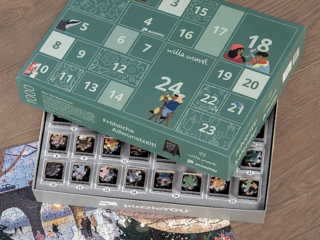 Puzzle-Adventskalender Willa Wunst 2025 - Produktbild 2