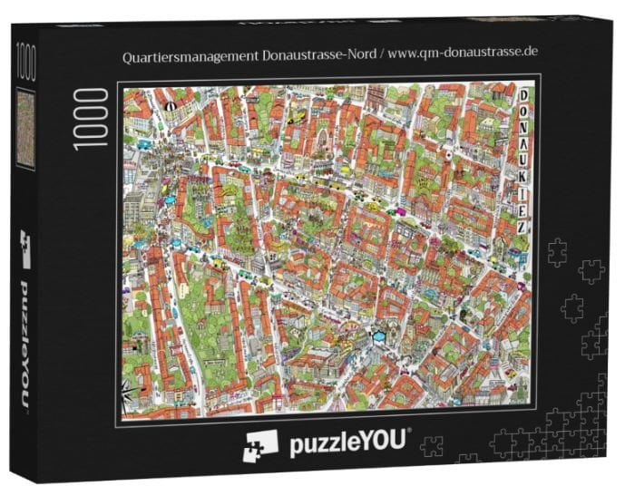 Kiezkarte als Fotopuzzle von puzzleYOU