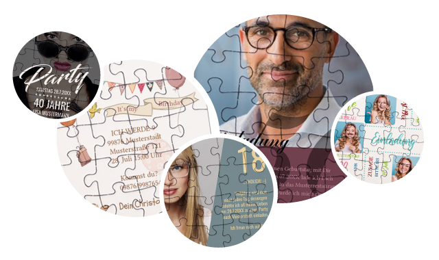 Geburtstagseinladung als Puzzle