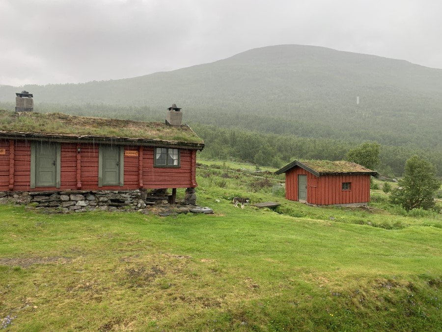Wanderhütten auf dem Jotunheimstien in Norwegen