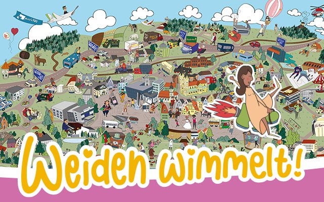 Weiden wimmelt