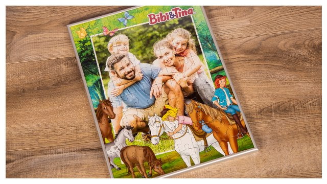 Passender Rahmen für Bibi&Tina-Kinderpuzzles