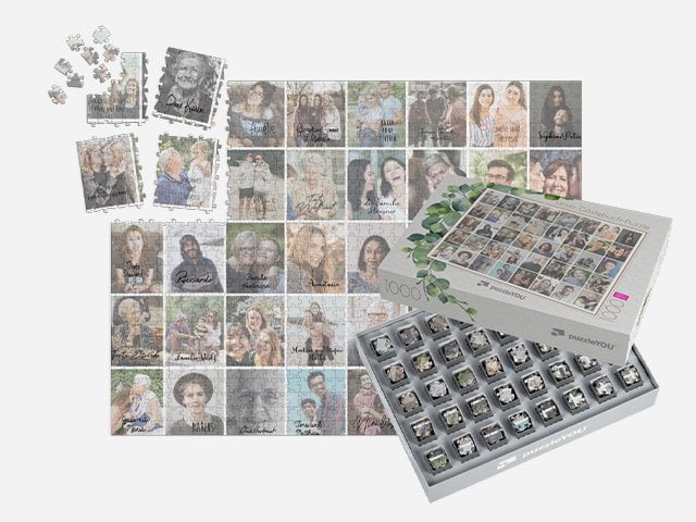 Gästefotos auf dem Hochzeits-Puzzle - SMART SORTED von puzzleYOU