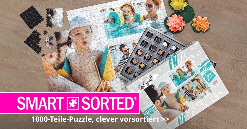 SMART SORTED Puzzle mit 1000 Teilen selbst gestalten