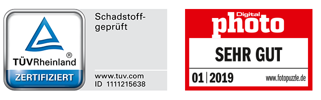 TÜV-zertifizierte Fotopuzzles