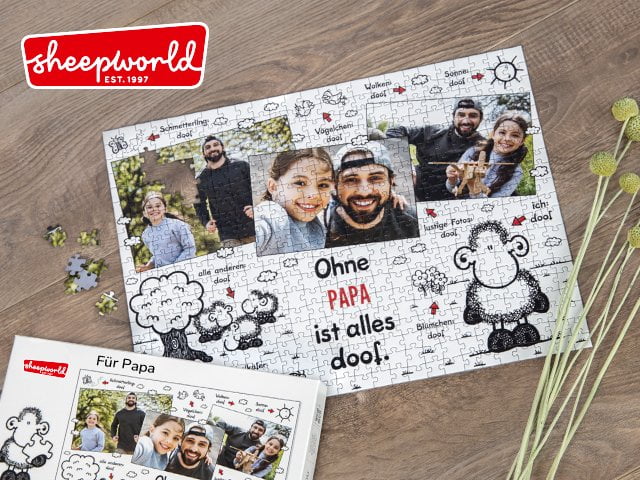 sheepworld-Puzzle zum Vatertag