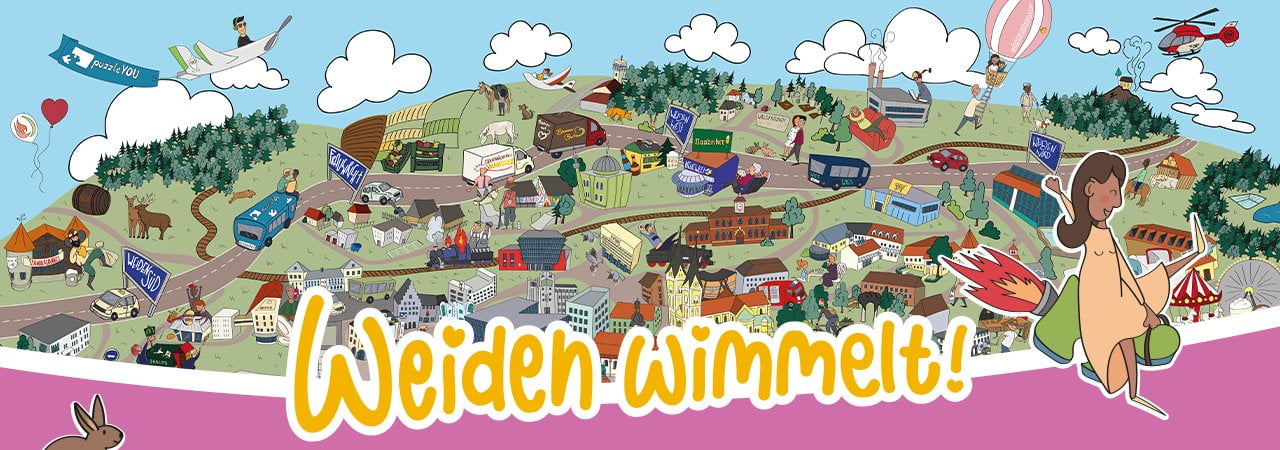 Weiden wimmelt