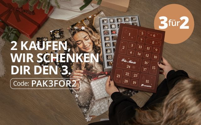 3 für 2: Puzzle-Adventskalender Aktion