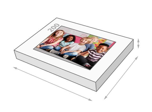 Größe der Schachtel