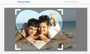 Fotopuzzle 600 Teile, Herz gestalten
