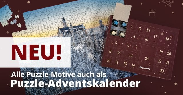 Alle Puzzle-Kollektions-Motive auch als Adventskalender mit 1000 Teilen