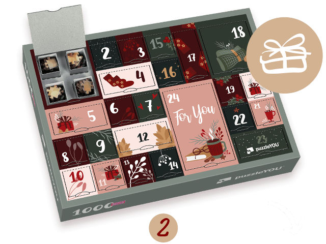 Puzzle-Adventskalender gestalten Step 2