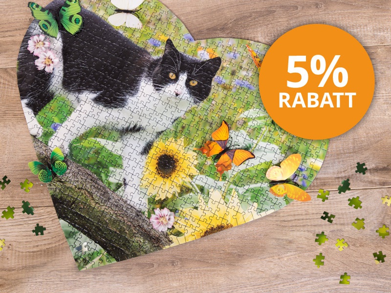 Herzpuzzle mit Rabatt