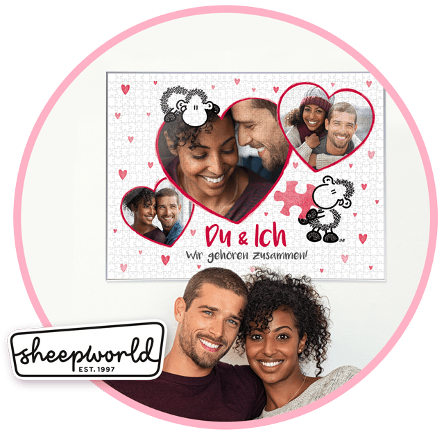 Personalisiertes sheepworld-Puzzle gestalten