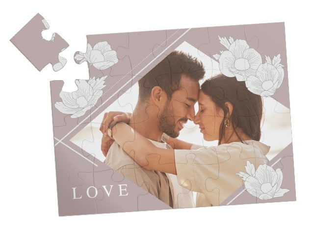 Hochzeitsgeschenk 24-Teile-Puzzle