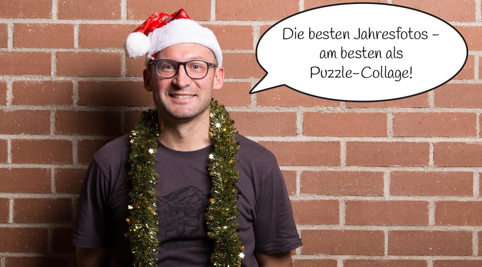 Fotopuzzle-Collage zu Weihnachten
