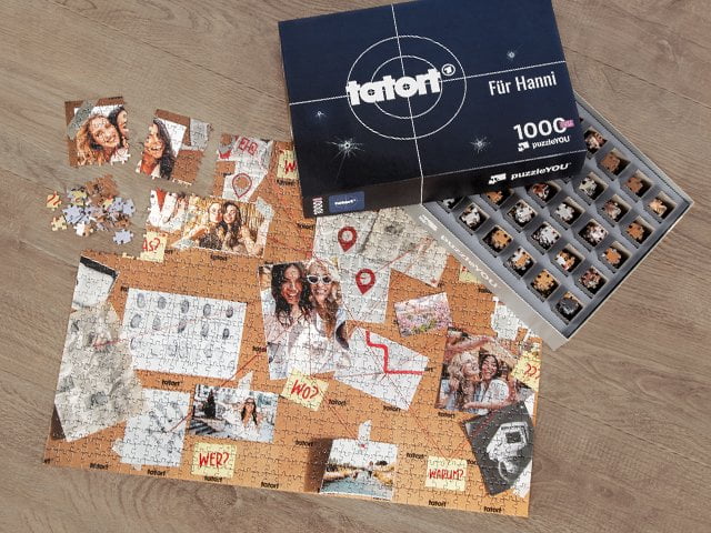 Tatort-Puzzle - Layout "Pinnwand"