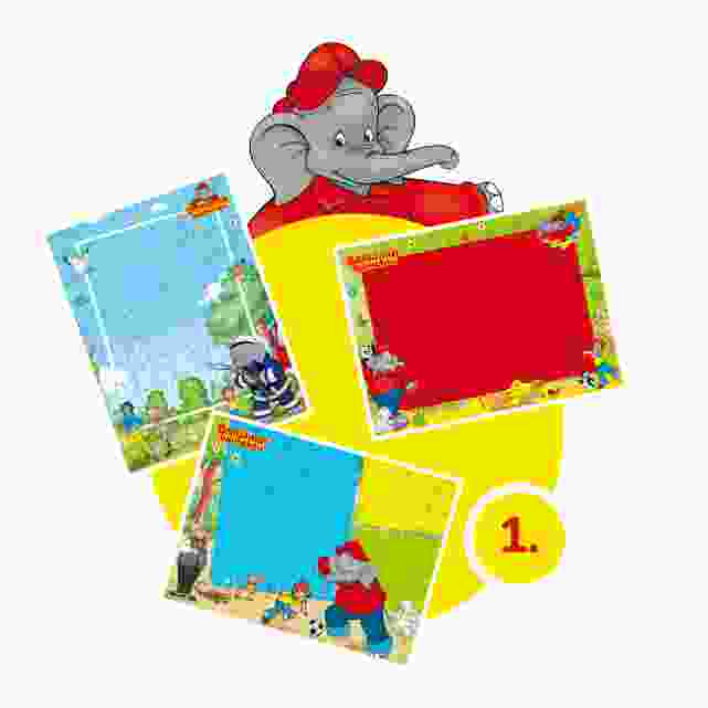 Benjamin-Blümchen-Kinderpuzzle gestalten - Schritt 1