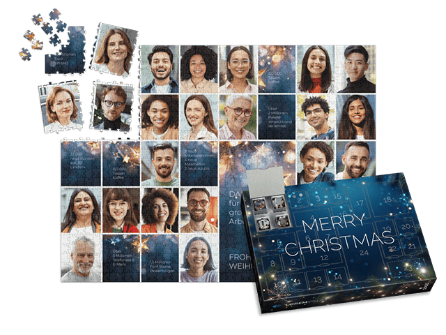 Individuelle Adventskalender für Firmenkunden