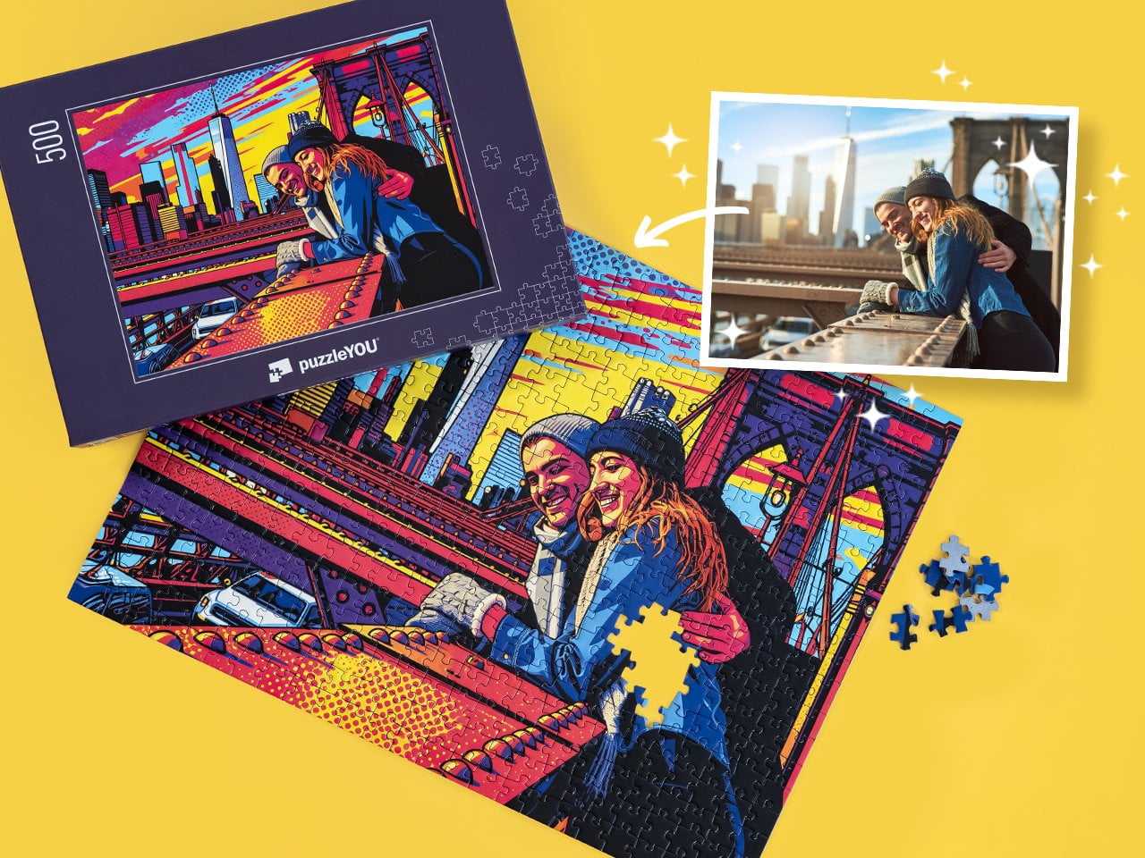 puzzleYOU AI Art Pop Art Stil