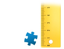 Größenverhältnis Puzzleteil Fotopuzzle 2000 Teile