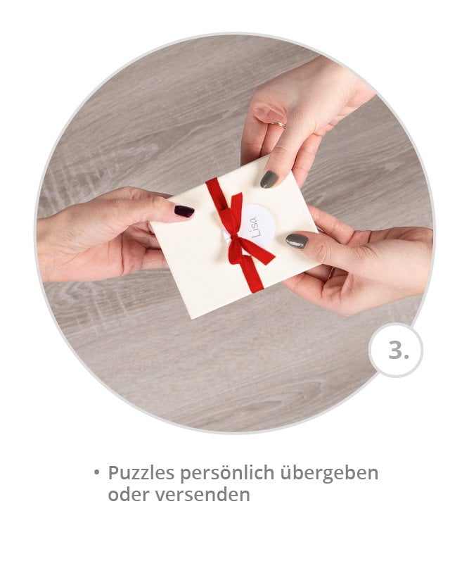 Weihnachtskarten als Puzzle gestalten - Schritt 3