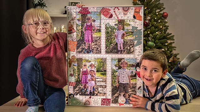 Rahmen für Kinderpuzzle-Adventskalender