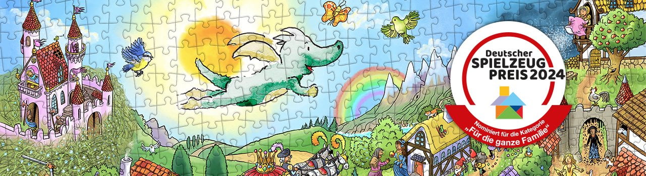 Tabaluga in der Märchenwelt – Das puzzleYOU Wimmelbild für den guten Zweck