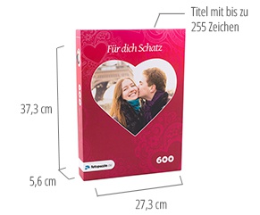 Größe der Puzzle-Schachtel-Fotopuzzle 600 Teile