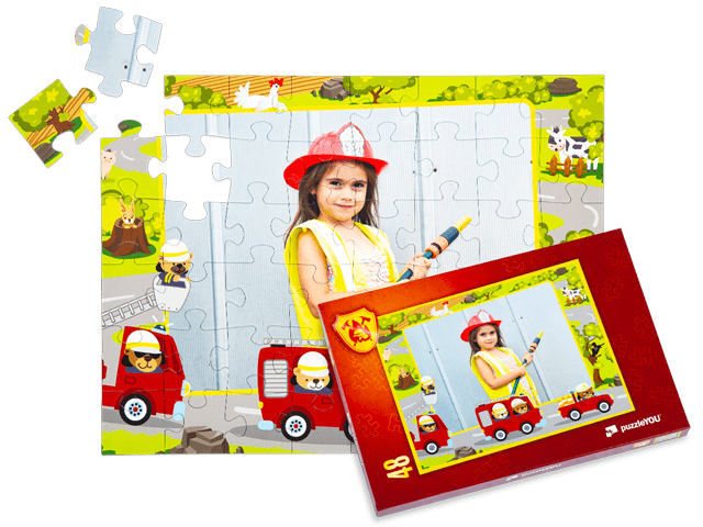 Feuerwehr Kinderpuzzle