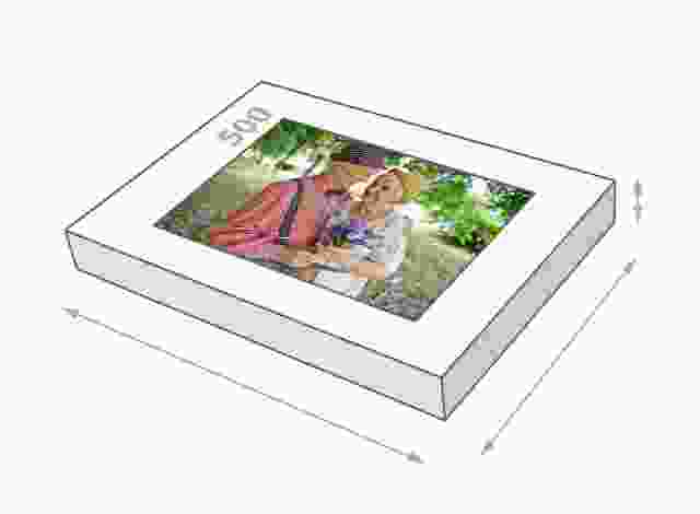 Fotopuzzle mit 500 Teilen Schachtelgröße
