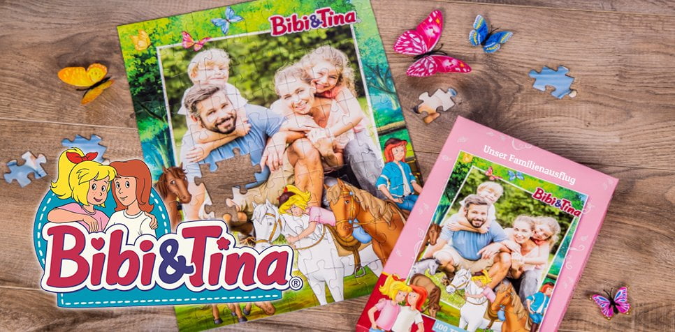 Bibi&Tina-Kinderpuzzle mit eigenen Fotos