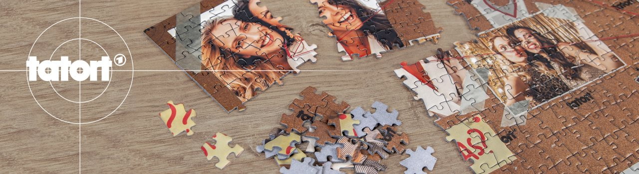 Tatort-Puzzle mit eigenen Fotos gestalten