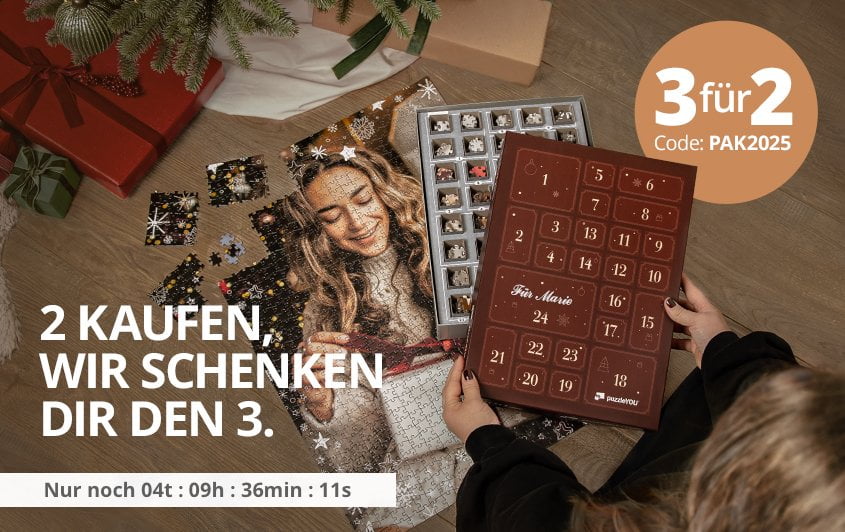 3 für 2: Puzzle-Adventskalender Aktion