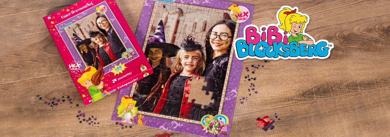 Bibi-Blocksberg-Kinderpuzzle mit eigenen Fotos