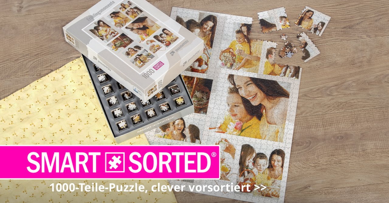 SMART SORTED Puzzle mit 1000 Teilen selbst gestalten