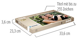 Größe der Puzzle-Schachtel – Fotopuzzle 500 Teile