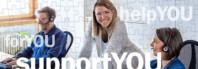 Der puzzleYOU-Kundenservice steht Ihnen bei allen Fragen kompetent zur Seite
