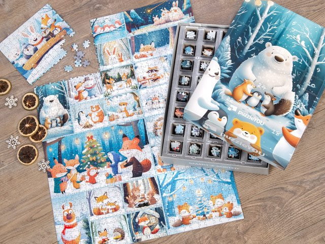 KI Tierkinder im Winterwald Adventskalender