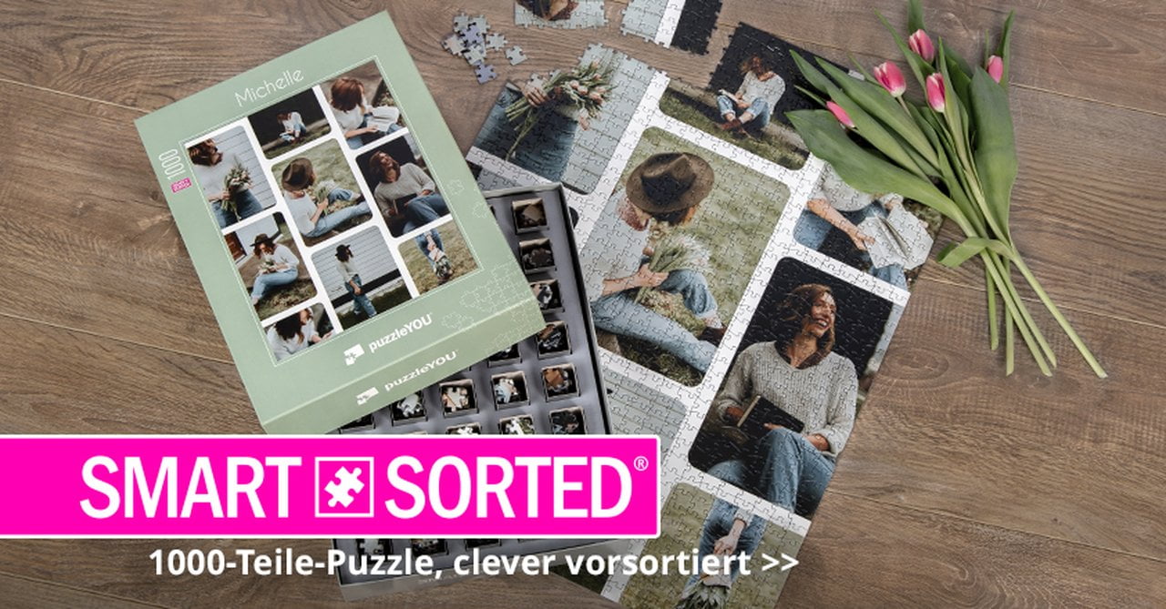 SMART SORTED Puzzle mit 1000 Teilen selbst gestalten