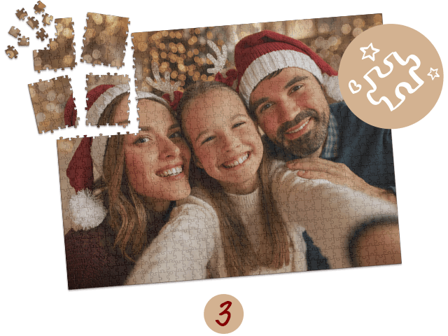 Puzzle-Adventskalender gestalten Step 3