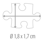 Größe Puzzleteil – Fotopuzzle 2000 Teile