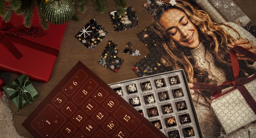 Puzzle Adventskalender mit 1000 Teilen selbst gestalten