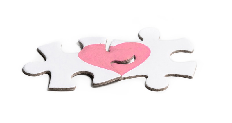 Hochzeitseinladung als Puzzle