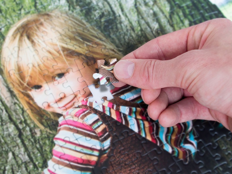 Stanztechnik beim Fotopuzzle