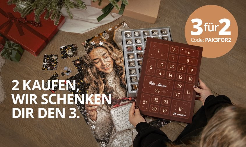 3 für 2: Puzzle-Adventskalender Aktion