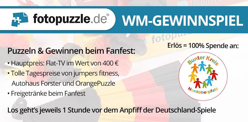 Sommer, Sonne und Puzzeln ohne Ende – das fotopuzzle.de-Gewinnspiel beim WM-Fanfest